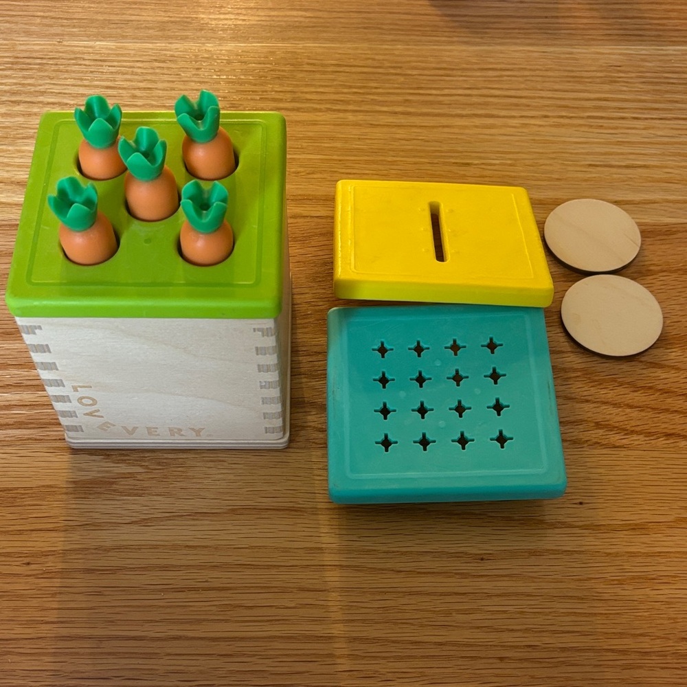 Lovevery Carrot, Coin, & Q-tip Box - Babbler Kit